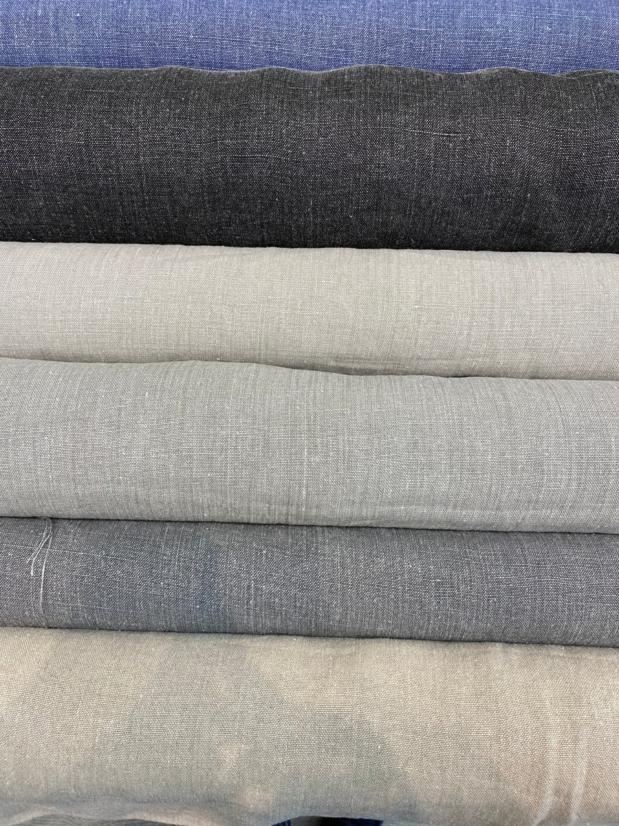 Belgian Blue 5 - 100% Linen 7.5 Oz (Medium Weight | 56 Inch Wide | Extra  Soft)| By-- Insta linen fabrics store