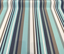  Sunbrella Helena Mist Blue Stripe Upholstery Outdoor Fabric 