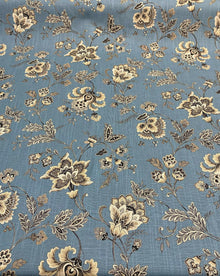  Swavelle Blue Haven Floral Silverdale Hillside Fabric By The Yard