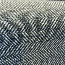  Native Herringbone Gray Slate Backed Chenille Upholstery Fabric by the yard