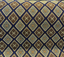  Umass Navy Blue Diamond Chenille Upholstery Fabric by the yard