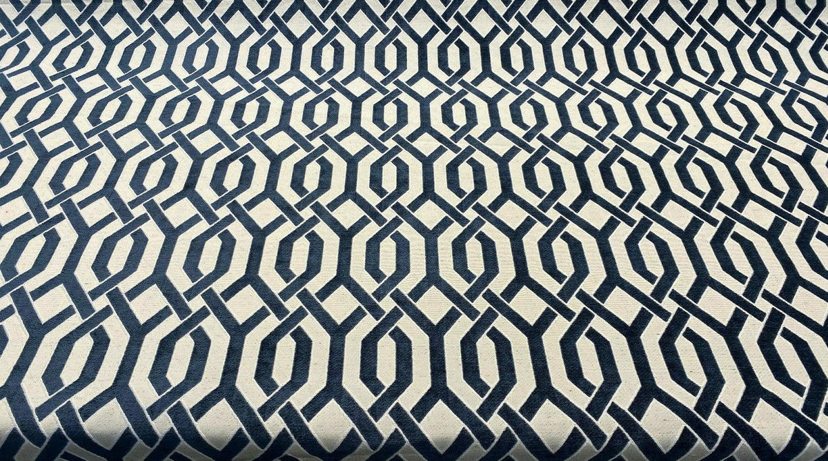 Geometric Upholstery Fabric for Chairs, Chic European Style Pattern Outdoor  Fabric by The Yard, Stripe Diamond Design Decorative Fabric for Upholstery