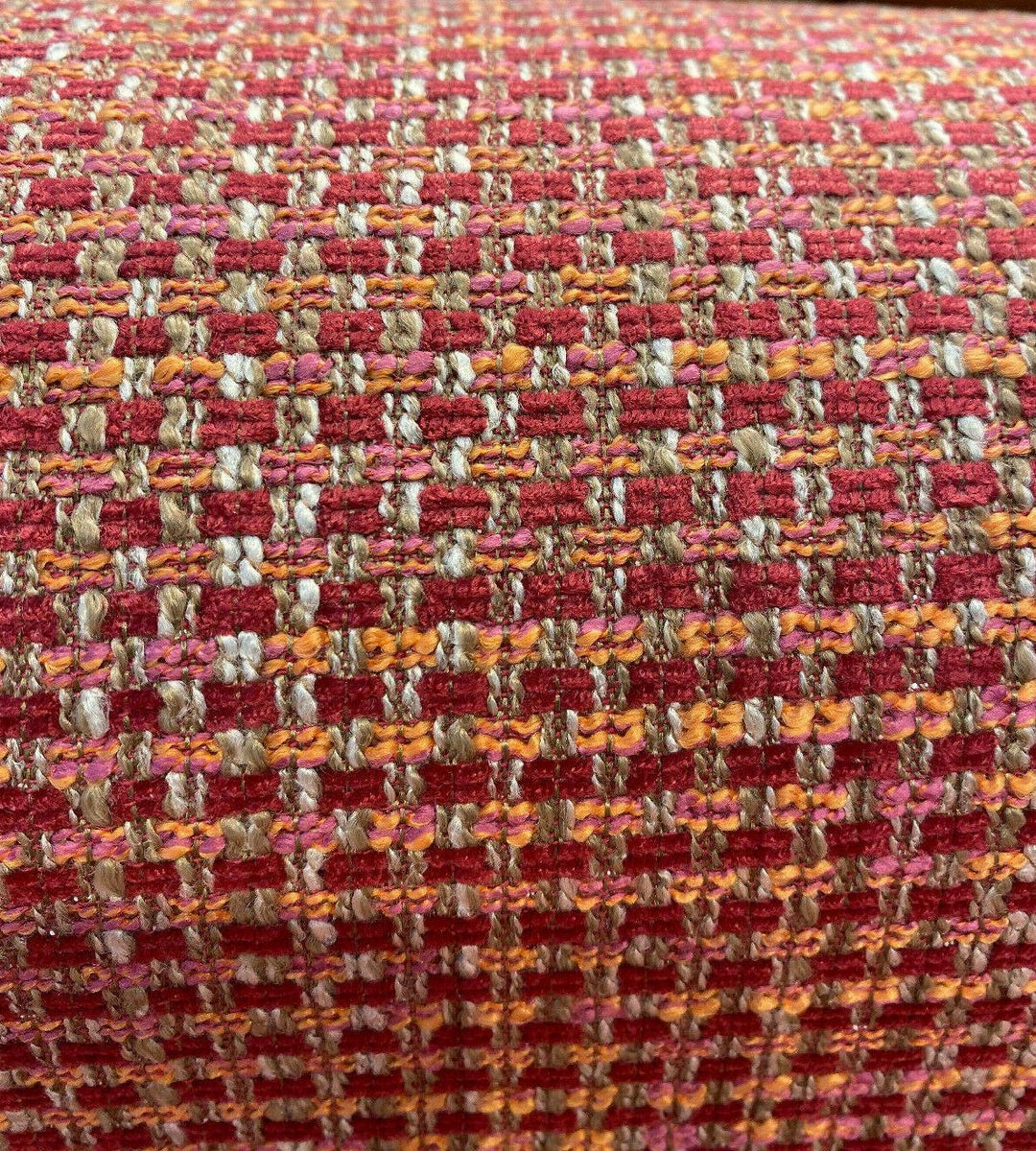 Highland Birch Beige Tweed Chenille Upholstery Fabric By The Yard