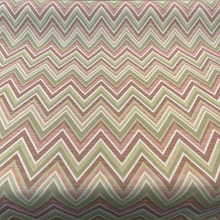  Fischer Pink Celadon Chevron Sunbrella Outdoor Upholstery Fabric 