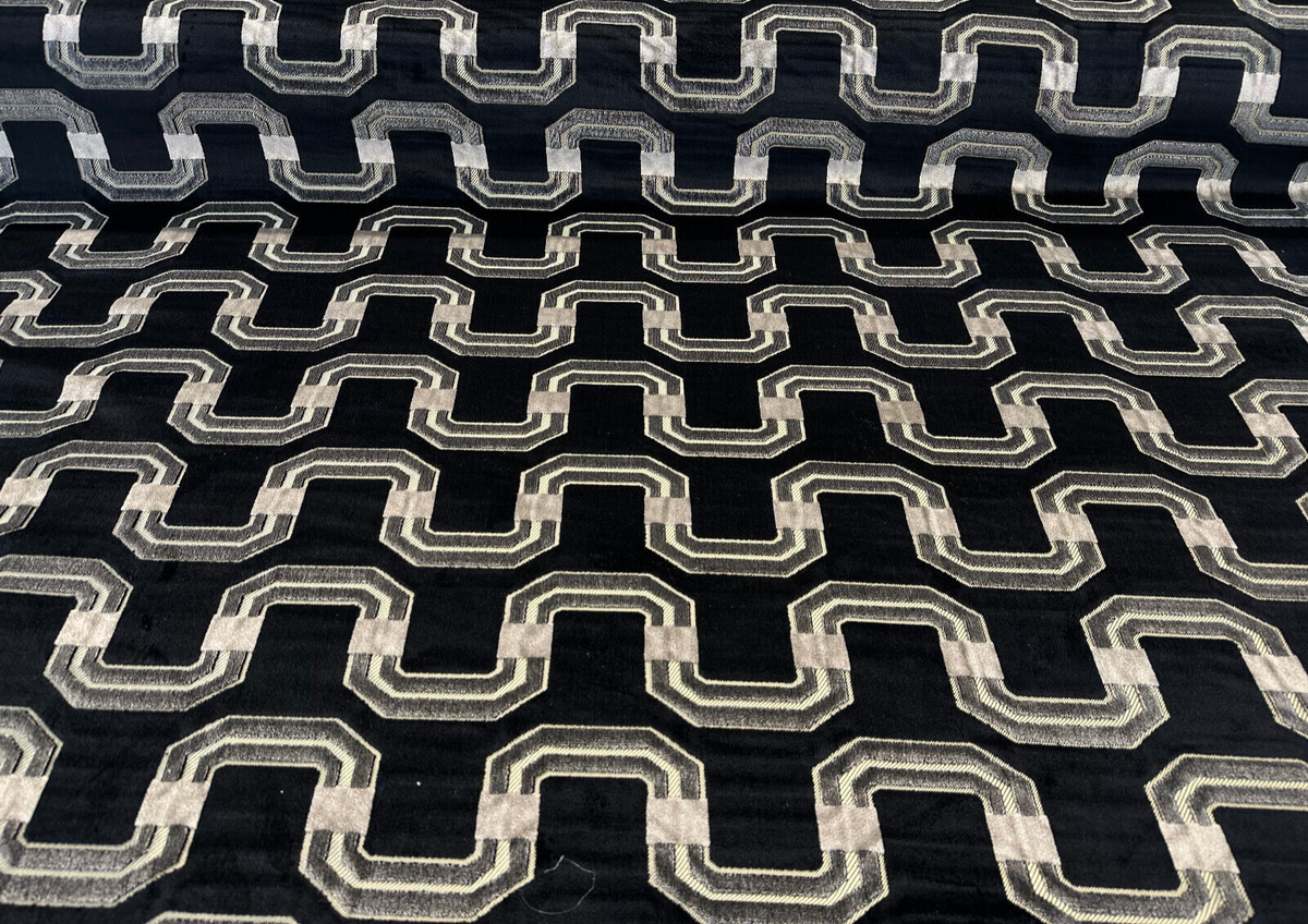 PK Faux Linen Derby Solid Onyx Black Fabric by the yard