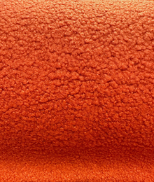  Fuzzy Wooly Boucle Orange Persimmon Upholstery Fabric By The Yard