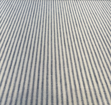  Waverly Pisa Ticking Stripe Vintage Blue Linen Cotton Fabric 