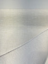 Sampson Ivory White 58 inch wide polypropylene basketweave chenille