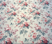  Waverly Emma's Garden Rosewood Floral Birds Fabric