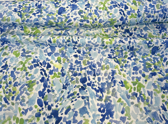 Waverly Pretty Palette Luna Blue Green Drapery Upholstery Fabric 