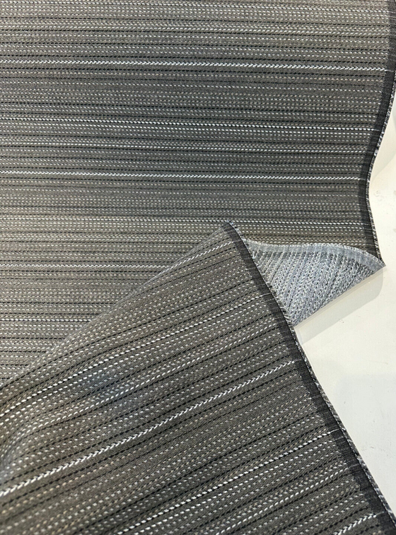 Sunbrella Achiever Stripes Quarry Gray Upholstery Outdoor Fabric