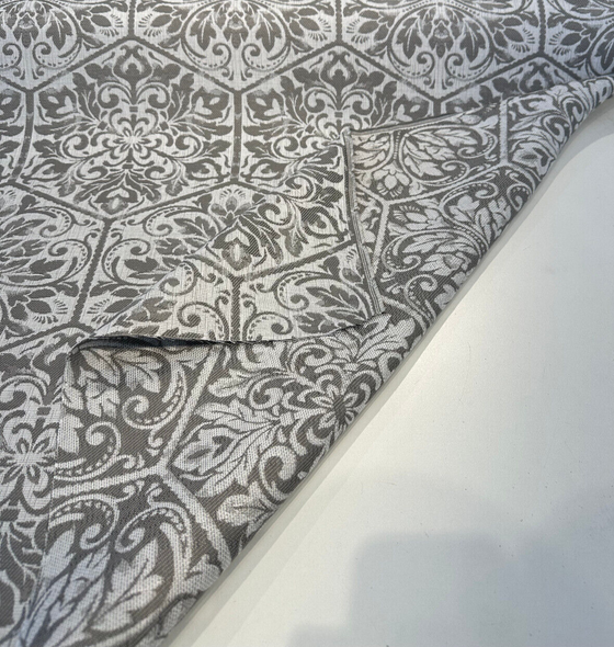 Sunbrella Amsterdam Tile Dove Gray Upholstery Drapery Outdoor Fabric