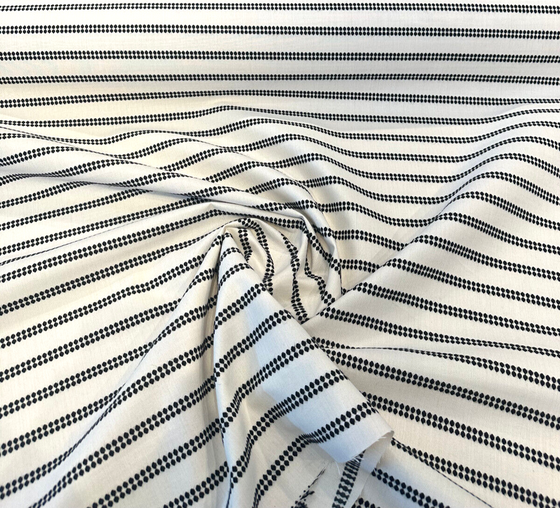 Sunbrella Journey Classic Stripe Ivory Upholstery Outdoor Fabric