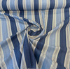 Waverly Spotswood Blue Stripe Porcelain Drapery Upholstery Fabric By the Yard