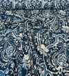 PK Lifestyle Sarasa Baltic Blue Linen Drapery Upholstery Fabric 