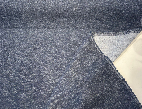 Sunbrella Boucle Improve Blue Indigo Outdoor Upholstery Fabric
