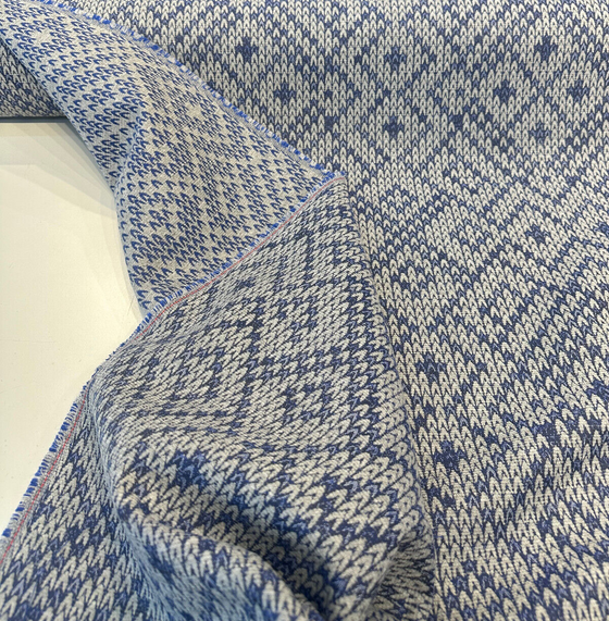 Sunbrella Sweater Weather Blue Willow Upholstery Outdoor Fabric By the yard