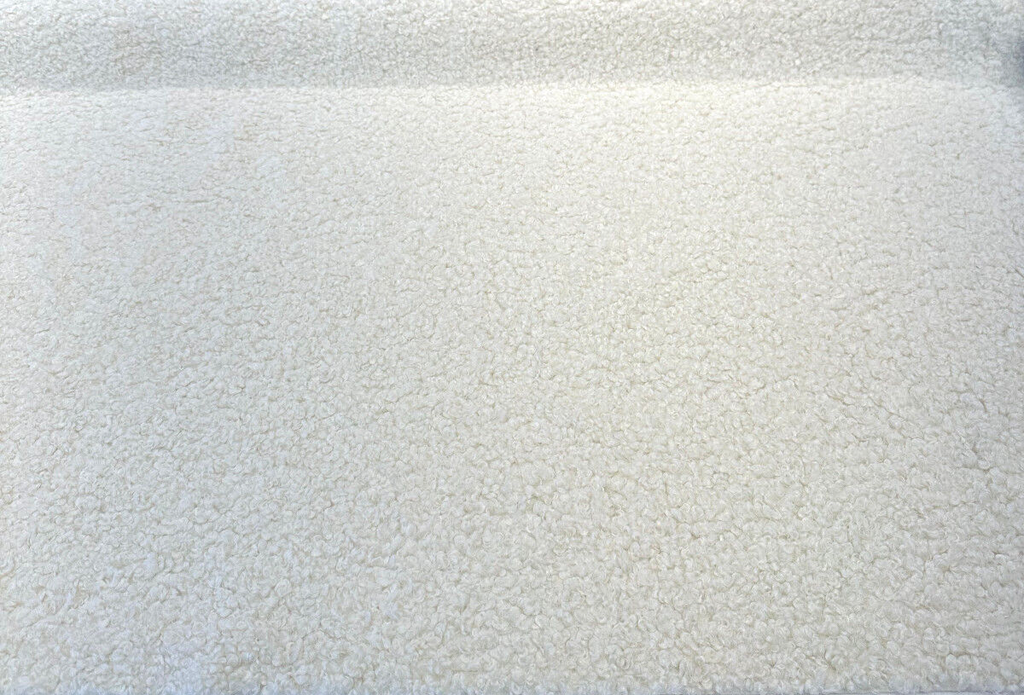 Faux Lamb Sheepskin Cream Upholstery Fabric