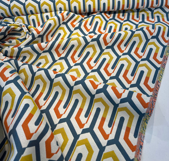 Sunbrella Retro Chevron Tropic Outdoor Upholstery Fabric By the yard