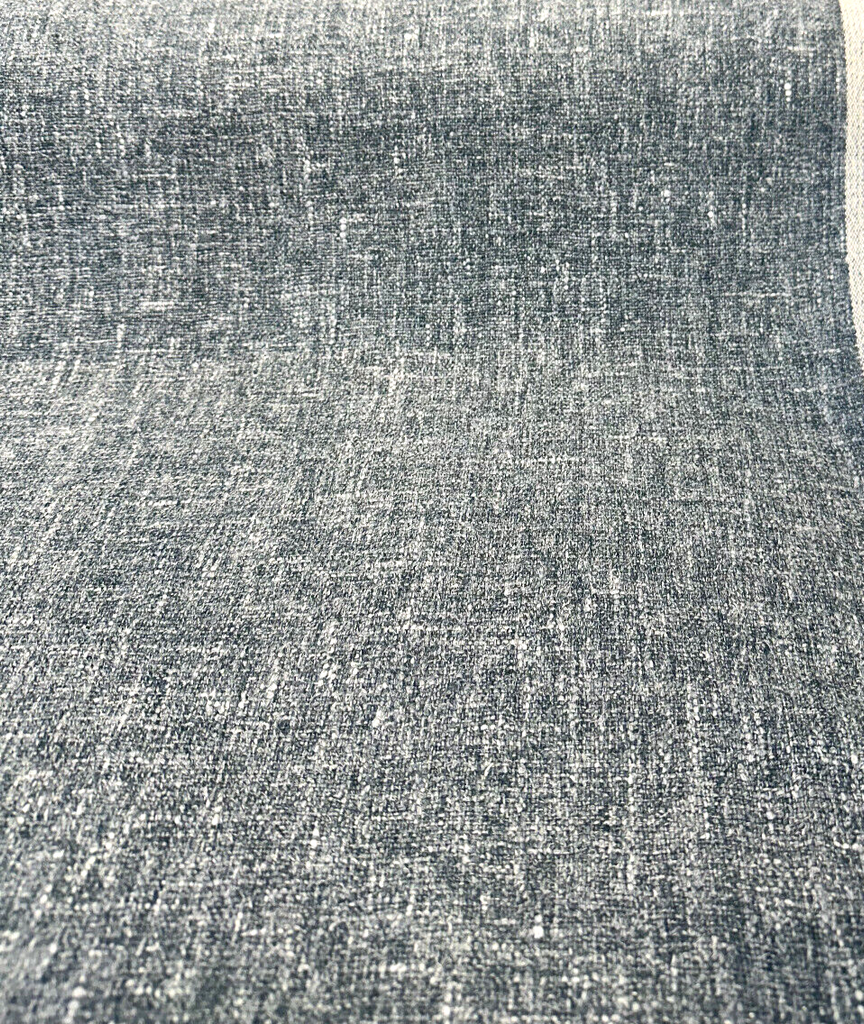 Libeco Belgian Linen Melange Teal Drapery Upholstery Fabric By The Yard