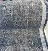 Libeco Belgian Linen Melange Lead Dark Blue Upholstery Fabric By The Yard