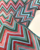 Fischer Sunbrella Emerald Chevron Outdoor Indoor Upholstery Fabric