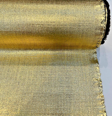  Precious Metal Metallic Gold 24K Heavy Italian Upholstery Fabric By The Yard