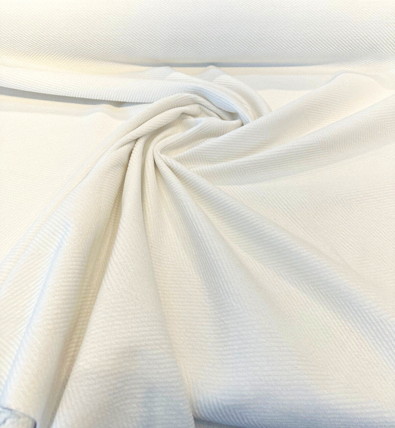 Sunbelievable Performance Chenille Cove White Acrylic Upholstery Fabric By the Yard