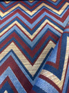 Fischer Sunbrella Redwood Chevron Outdoor Indoor Upholstery Fabric By the yard