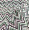 Fischer Sunbrella Amethyst Chevron Outdoor Indoor Upholstery Fabric By the yard