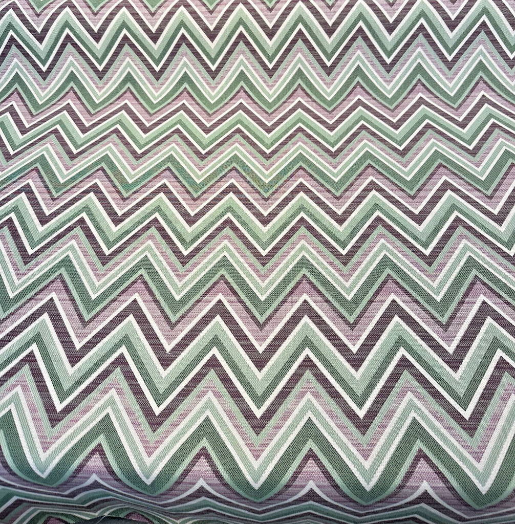 Fischer Sunbrella Amethyst Chevron Outdoor Indoor Upholstery Fabric By the yard