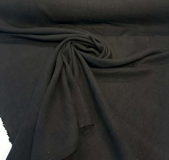 P Kaufmann Linen Don Giovanni Black Graphite Italian Fabric 