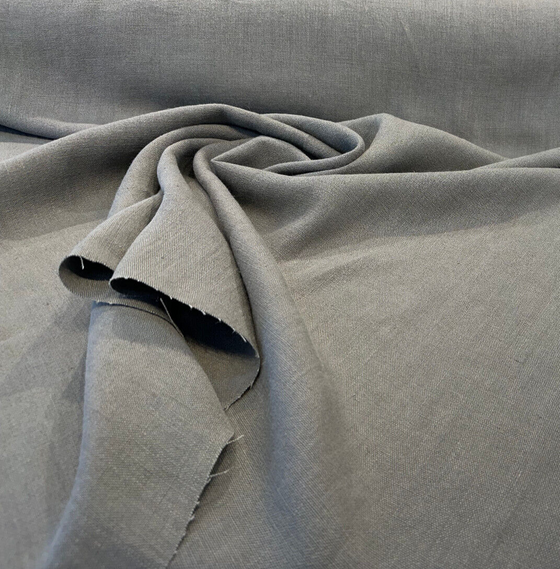 P Kaufmann Linen Don Giovanni Gray Gunmetal Italian Fabric By The Yard