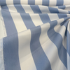 Sunbrella Stripe Townsend Blue Cornflower Outdoor Fabric By the yard