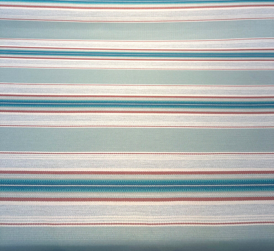 Sunbrella Pindler Willamette Turquoise Stripe Outdoor Upholstery Fabric By The Yard