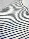 Sunbrella Pinstripe Navy Blue White Outdoor Upholstery Fabric 