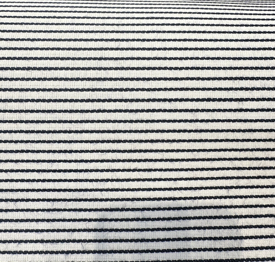 Sunbrella Pinstripe Navy Blue White Outdoor Upholstery Fabric 