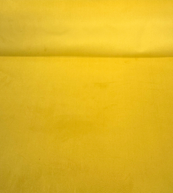 Posh Velvet Yellow Dijon Backed Soft Upholstery Fabric by the yard