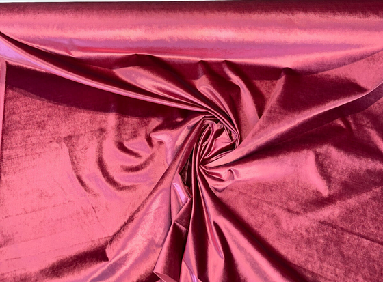 Glam Pink Honeysuckle Velvet Heavy Upholstery Fabric by the yard