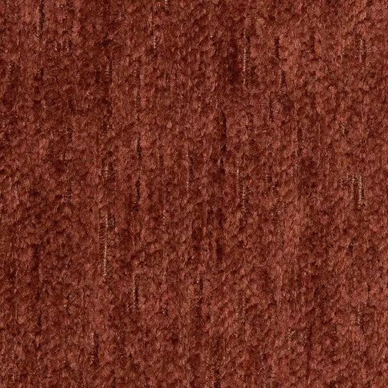 Destiny Paprika Plush Chenille Soft Textured Upholstery Fabric By The Yard