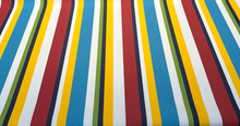  Sunbrella Panorama Carnival Red Blue Stripe Outdoor Milliken Fabric 