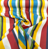 Sunbrella Panorama Carnival Red Blue Stripe Outdoor Milliken Fabric By the yard