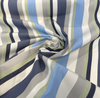 Sunbrella Panorama Oceanic Blue Gray Stripe Outdoor Milliken Fabric By the yard