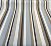 Sunbrella Panorama Menswear Black Brown Gray Stripe Outdoor Milliken Fabric By The Yard