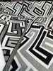 Sunbrella Network Labyrinth Black Milliken Upholstery Outdoor Fabric By the yard