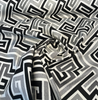 Sunbrella Network Labyrinth Black Milliken Upholstery Outdoor Fabric By the yard