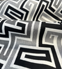 Sunbrella Network Labyrinth Black Milliken Upholstery Outdoor Fabric By the yard