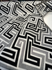 Sunbrella Network Labyrinth Black Milliken Upholstery Outdoor Fabric By the yard