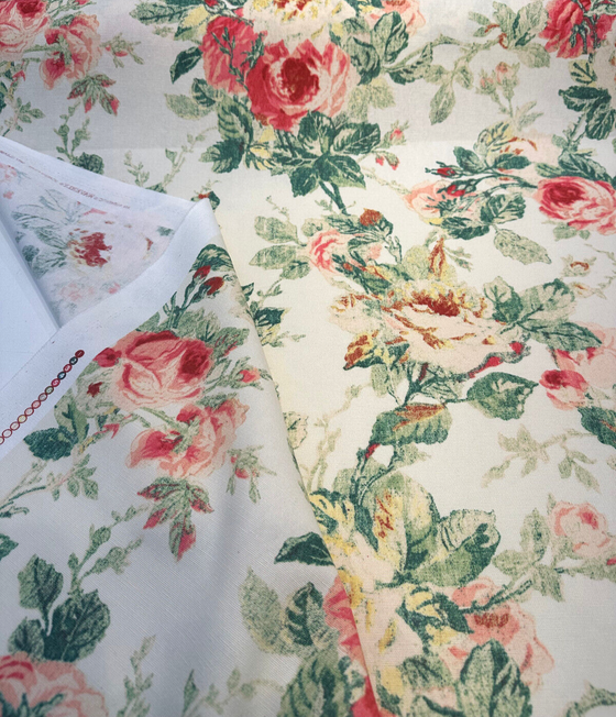 Waverly Apple Hill Blossom Floral Drapery Upholstery Fabric By the Yard