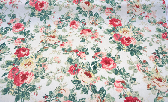 Waverly Apple Hill Blossom Floral Drapery Upholstery Fabric 